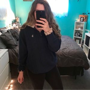 🥺SOLD🥺 U. S. POLO Navy Half Zip Pullover Sweater